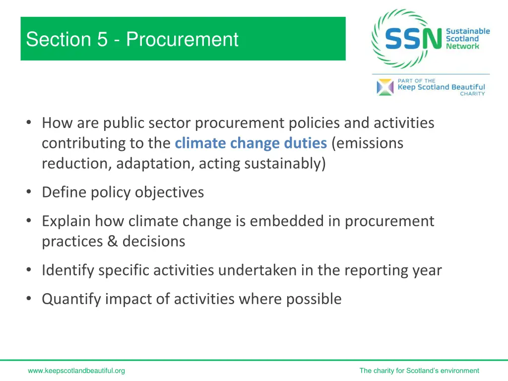 section 5 procurement