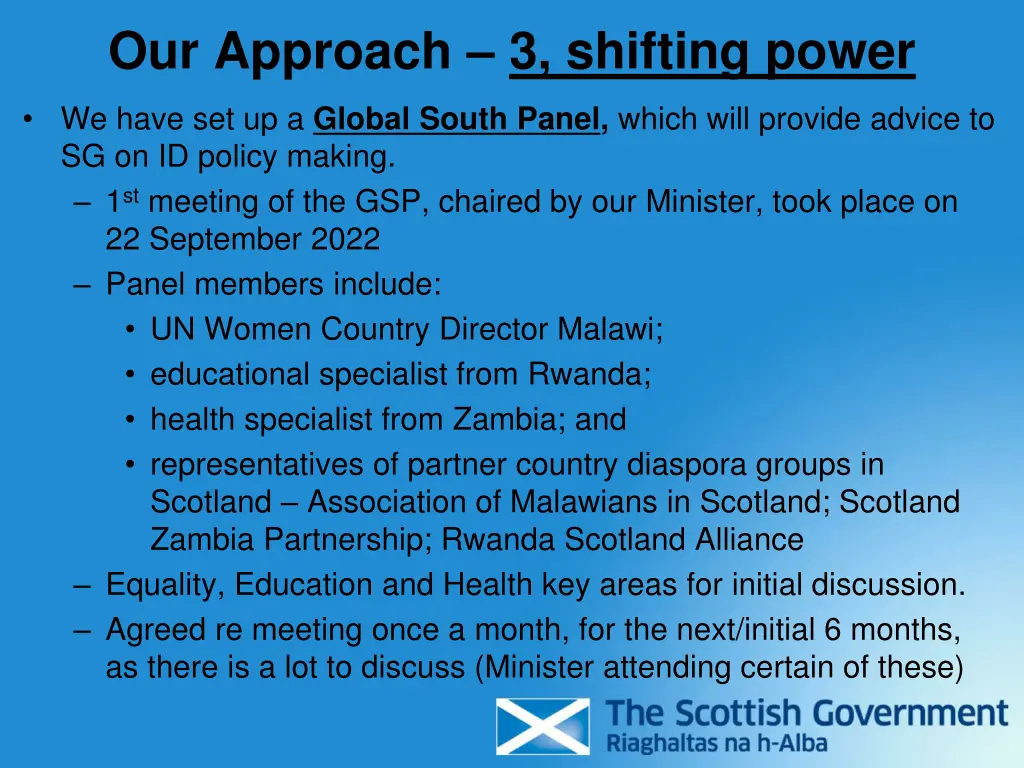 our approach 3 shifting power