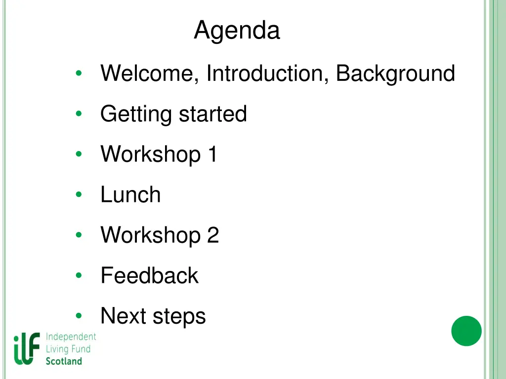 agenda