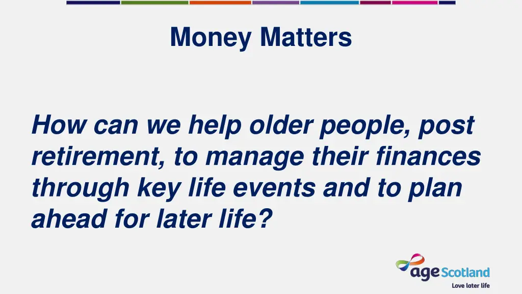 money matters 1