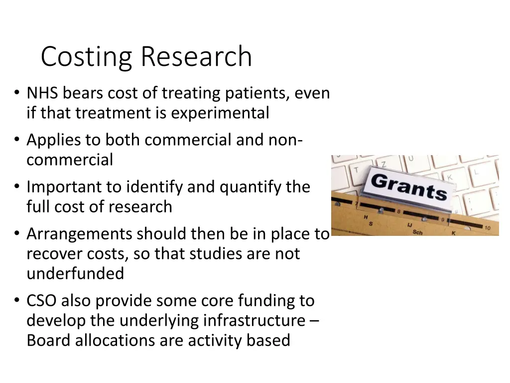 costing research