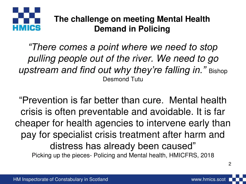 the challenge on meeting mental health demand