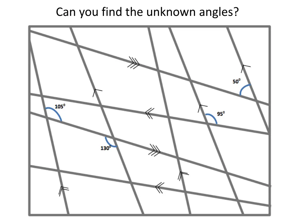 can you find the unknown angles