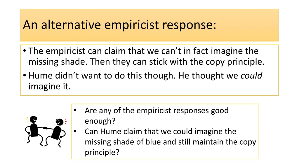 an alternative empiricist response