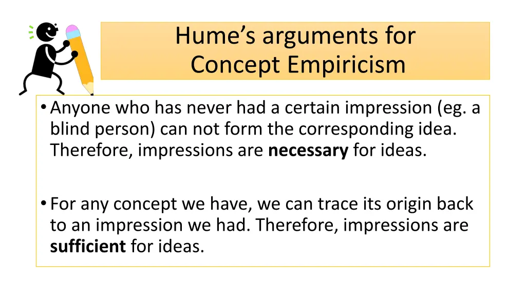 hume s arguments for concept empiricism