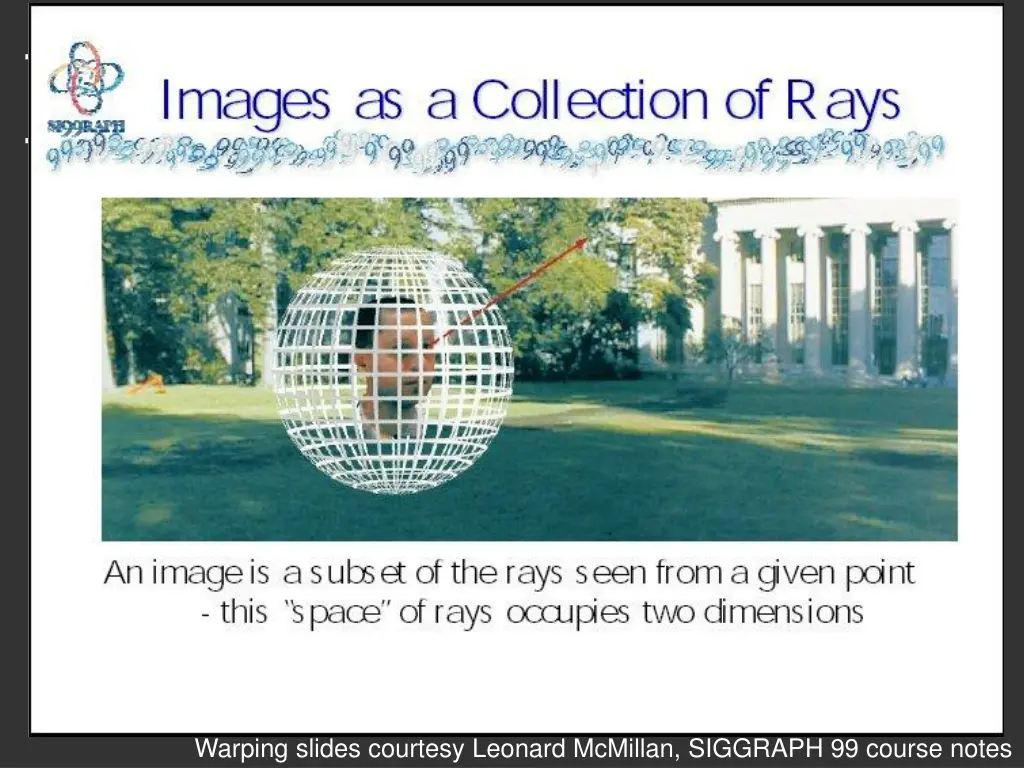 warping slides courtesy leonard mcmillan siggraph