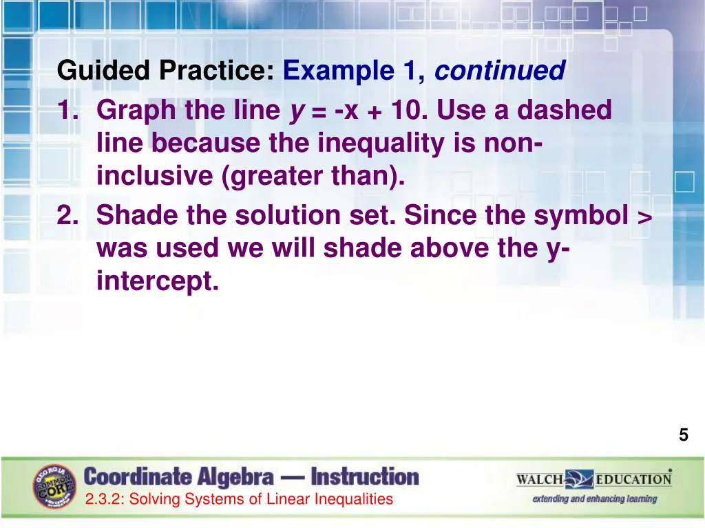 guided practice example 1 continued 1 graph