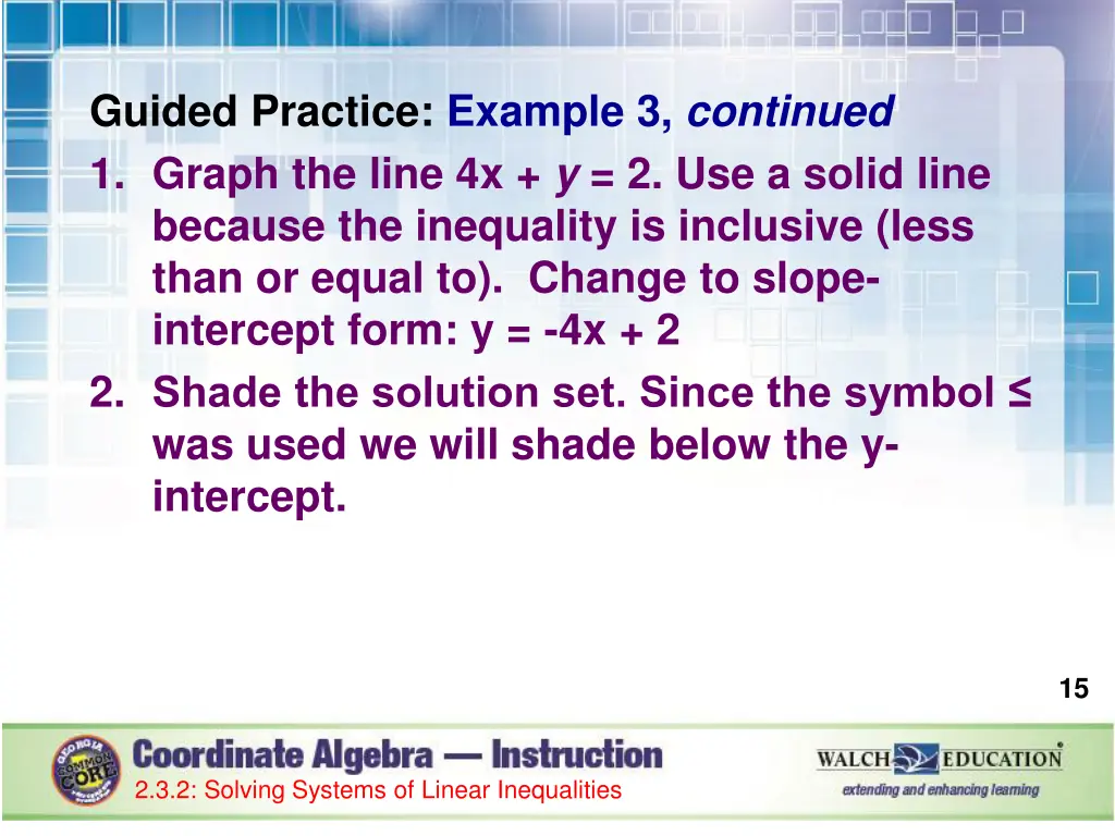 guided practice example 3 continued 1 graph