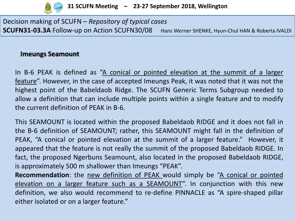 31 scufn meeting 23 27 september 2018 wellington 3