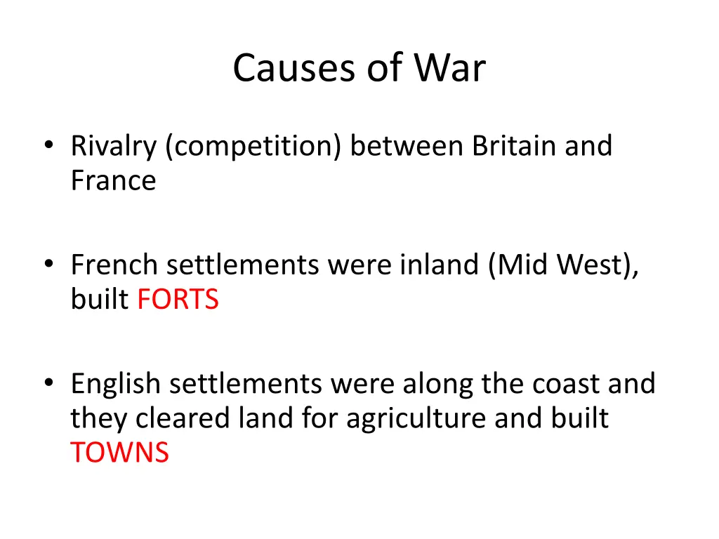 causes of war