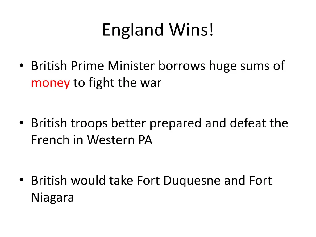 england wins