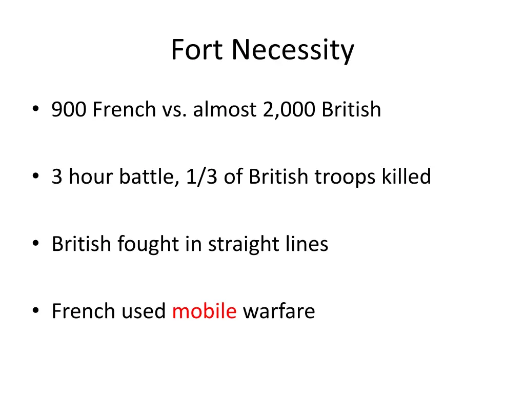 fort necessity