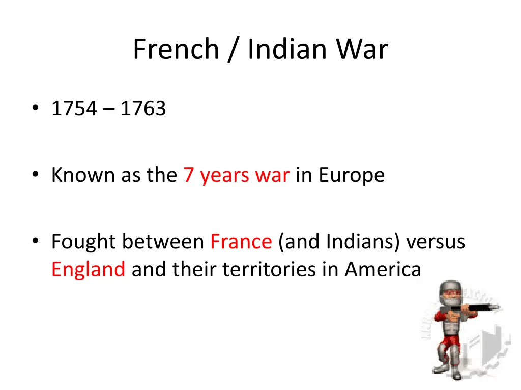 french indian war