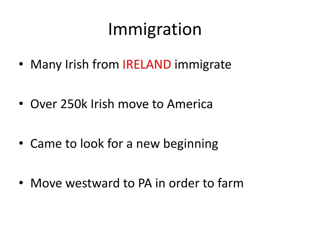 immigration