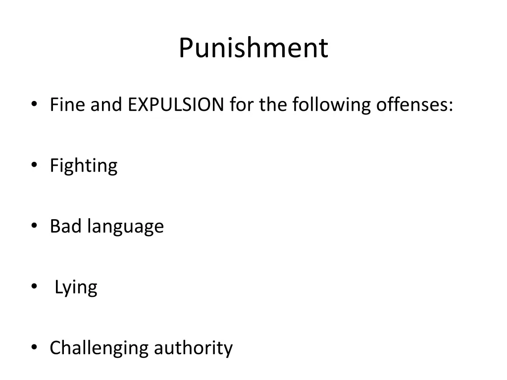 punishment