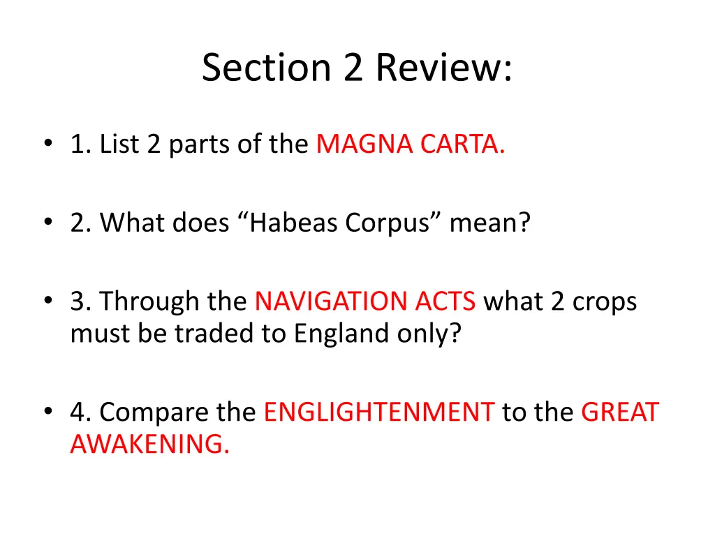 section 2 review