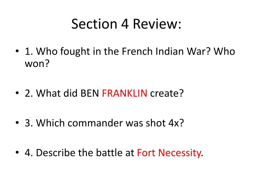 section 4 review