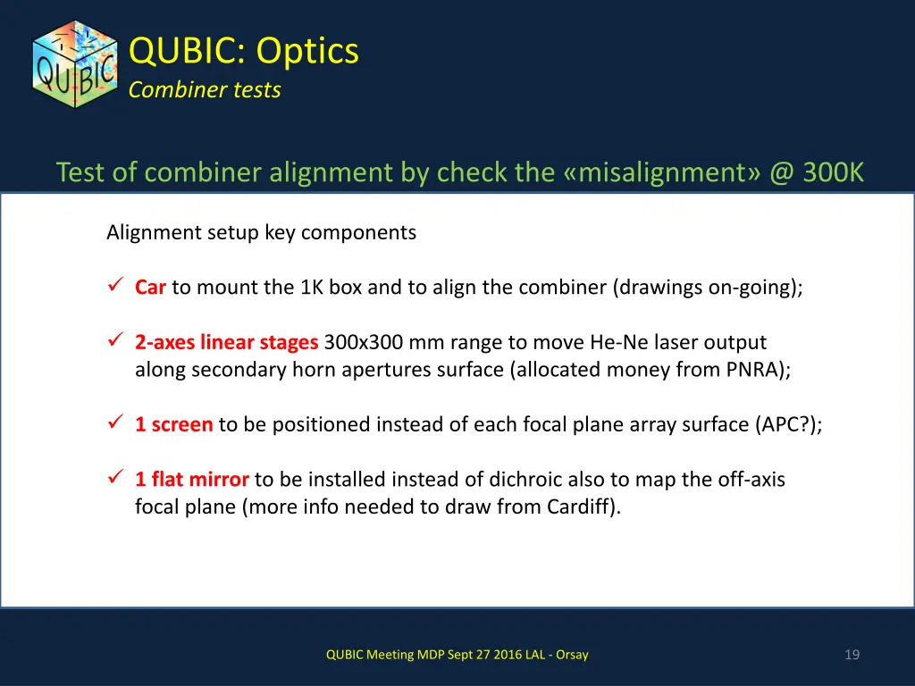 qubic optics combiner tests 6