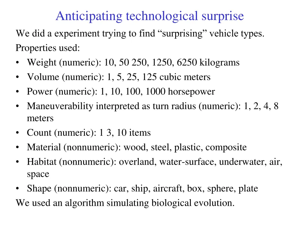 anticipating technological surprise