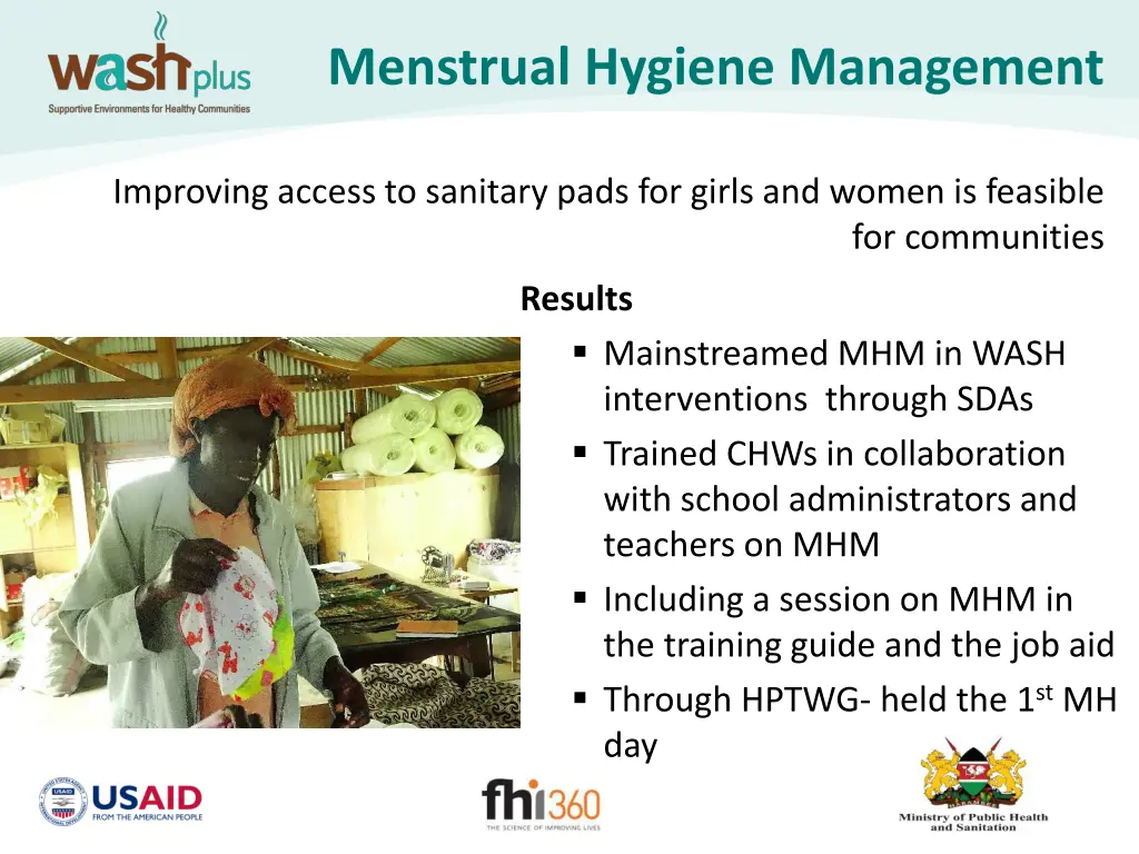 menstrual hygiene management