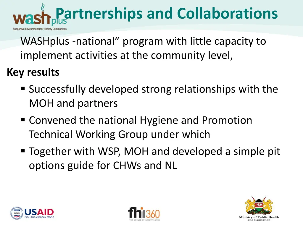 partnerships and collaborations