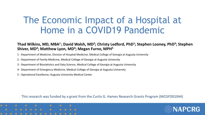 the economic impact of a hospital at home