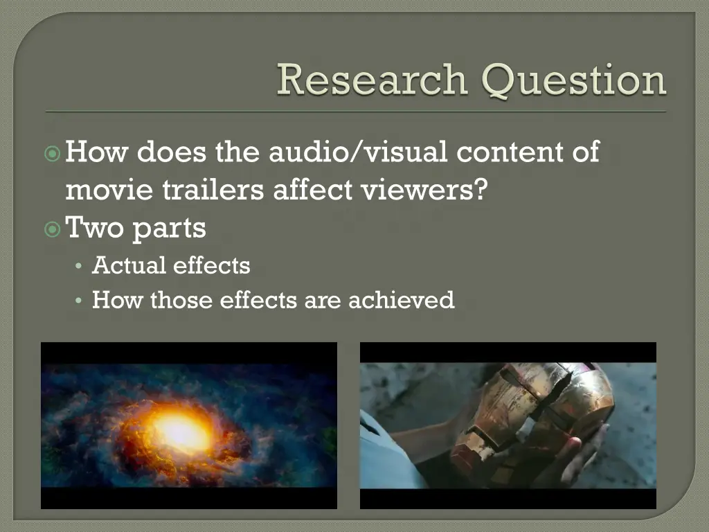 how does the audio visual content of movie