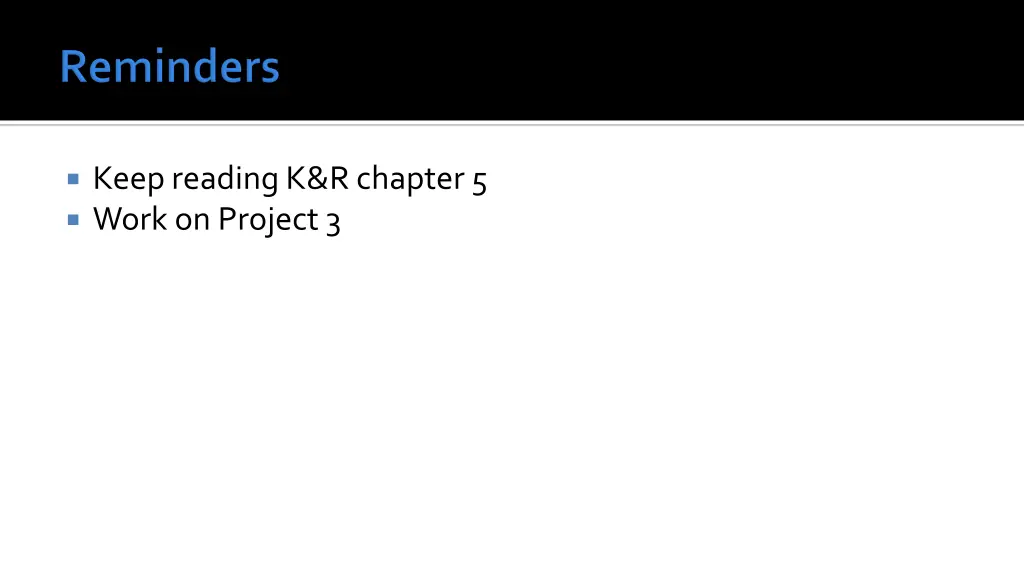 keep reading k r chapter 5 work on project 3