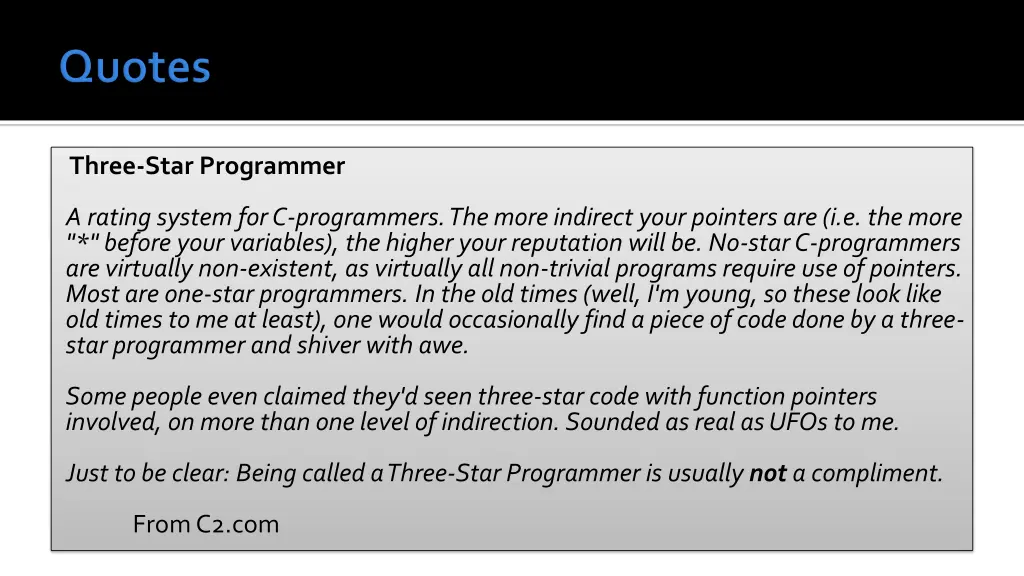 three star programmer