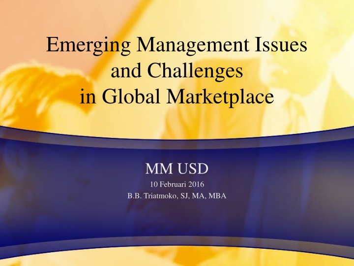 emerging management issues and challenges