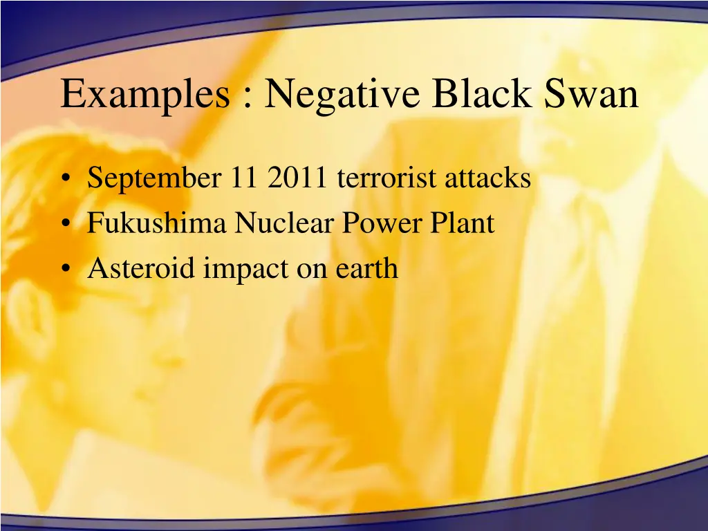 examples negative black swan