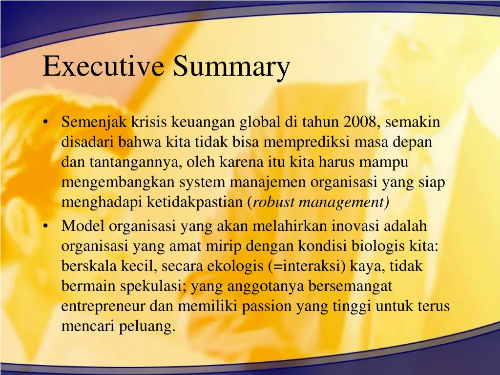 executive summary