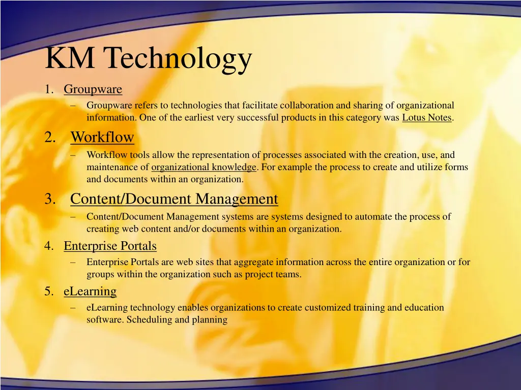 km technology 1 groupware groupware refers