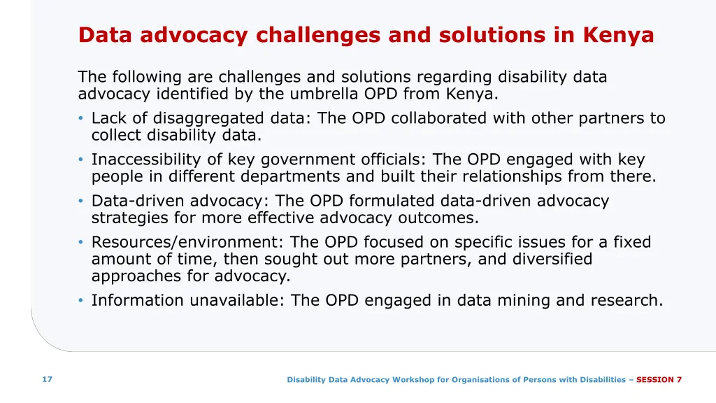 data advocacy challenges and solutions in kenya