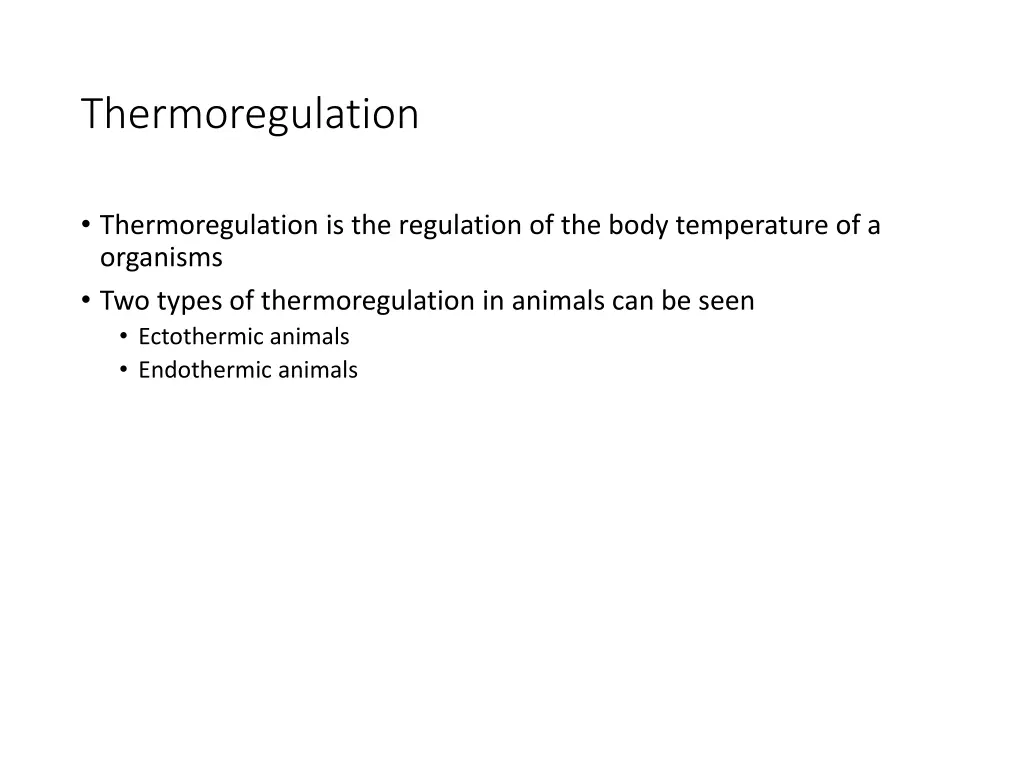 thermoregulation