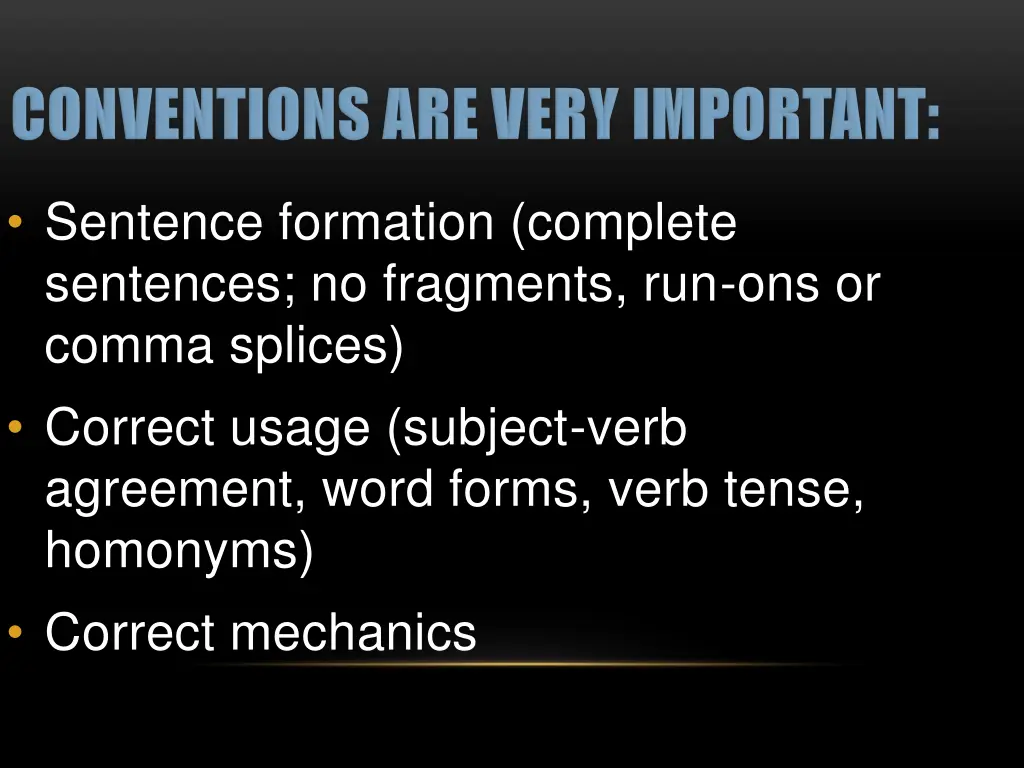 sentence formation complete sentences