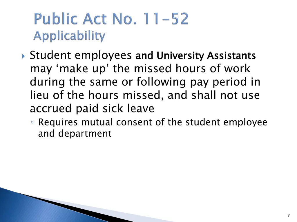 student employees and university assistants