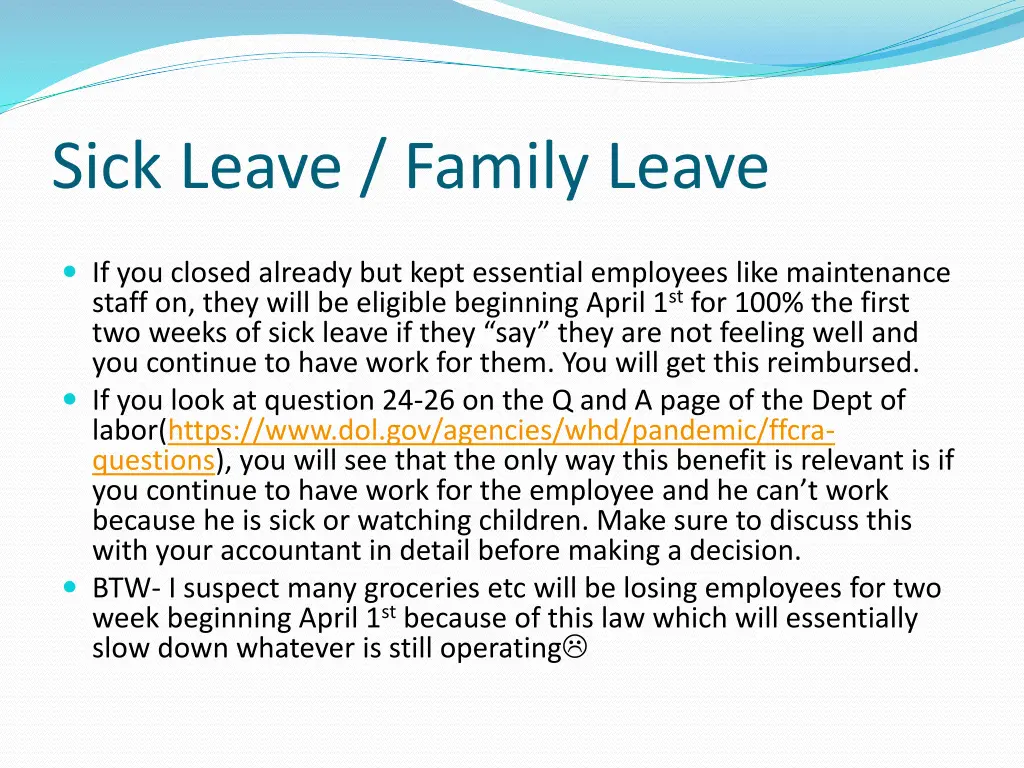 sick leave family leave