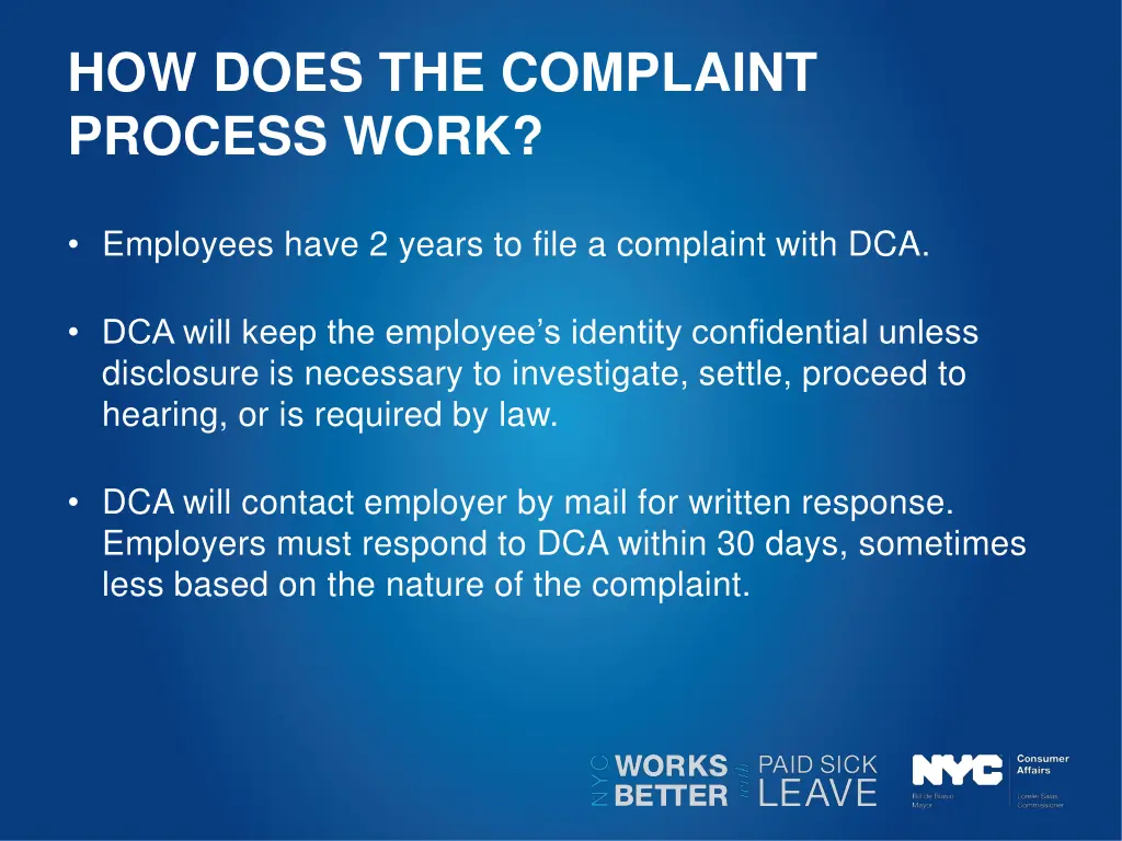 how does the complaint process work