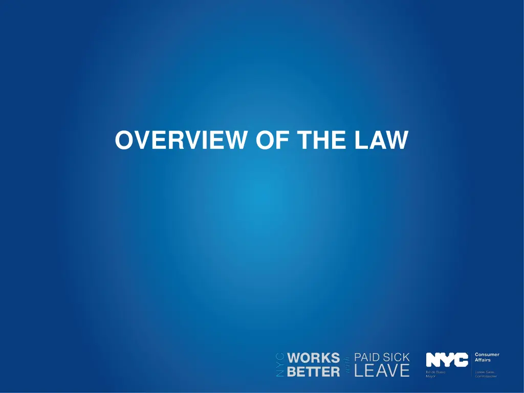 overview of the law