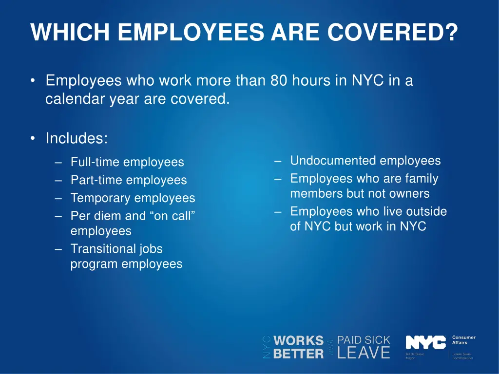 which employees are covered