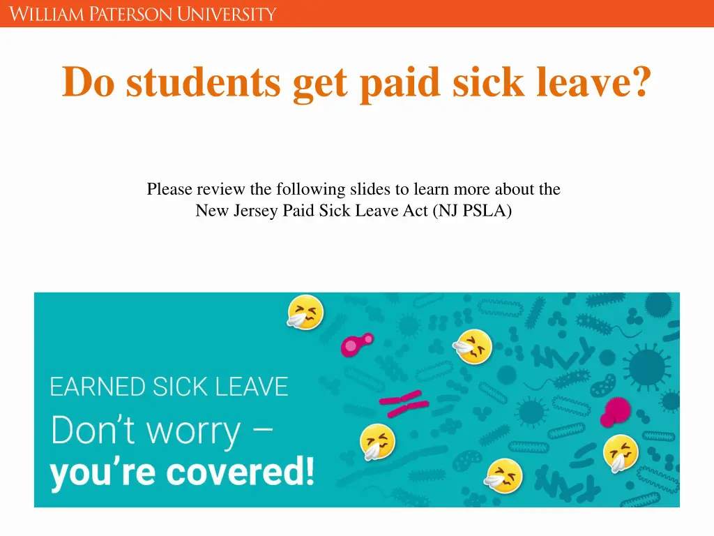 do students get paid sick leave