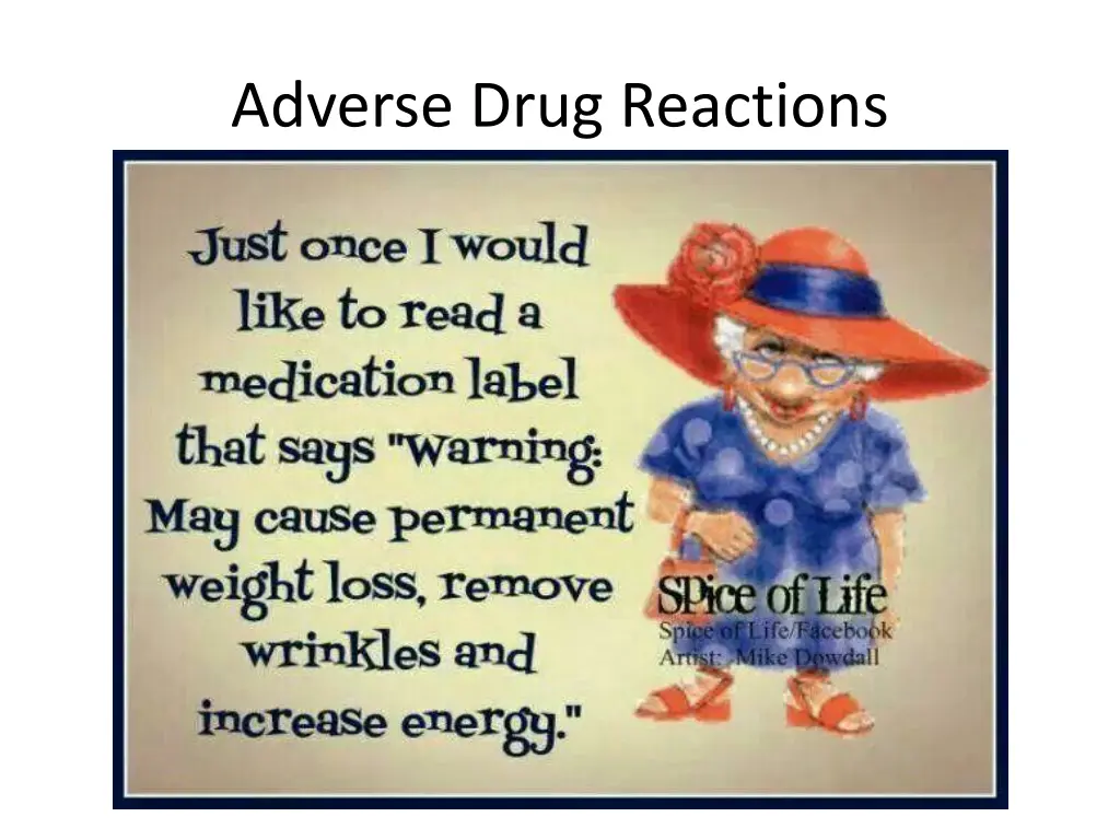 adverse drug reactions