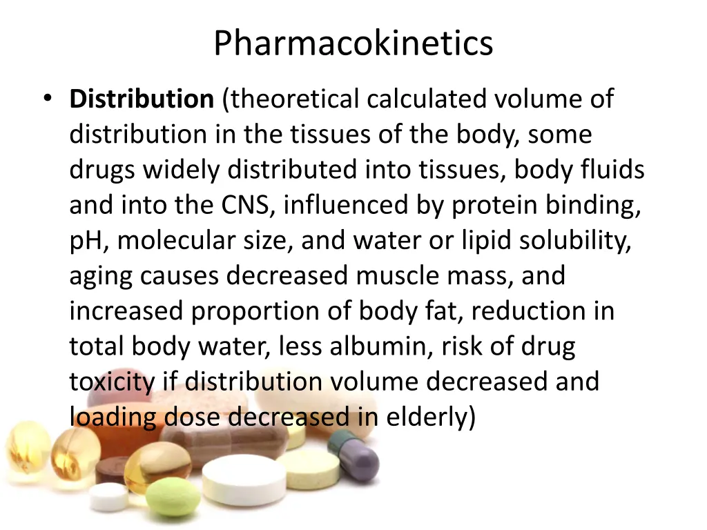 pharmacokinetics 1