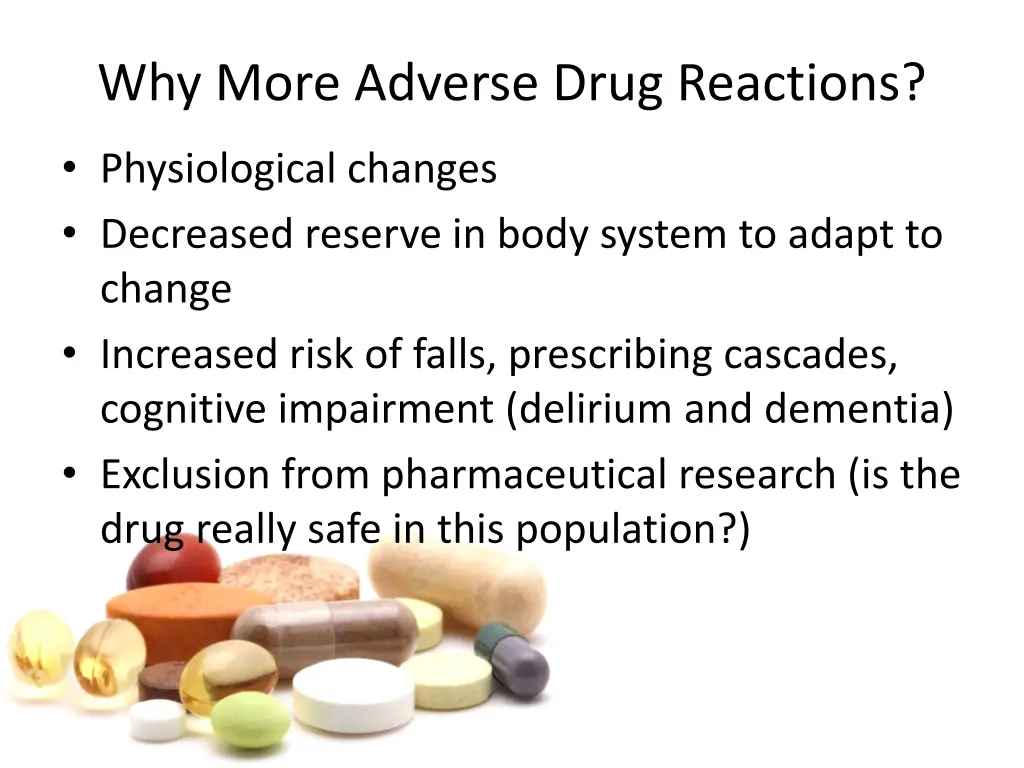 why more adverse drug reactions 1