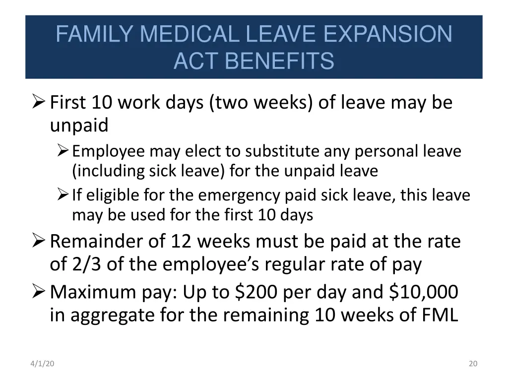 family medical leave expansion act benefits