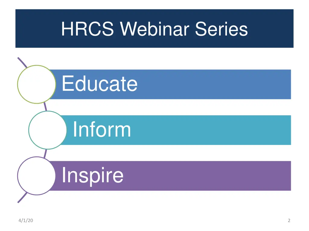 hrcs webinar series