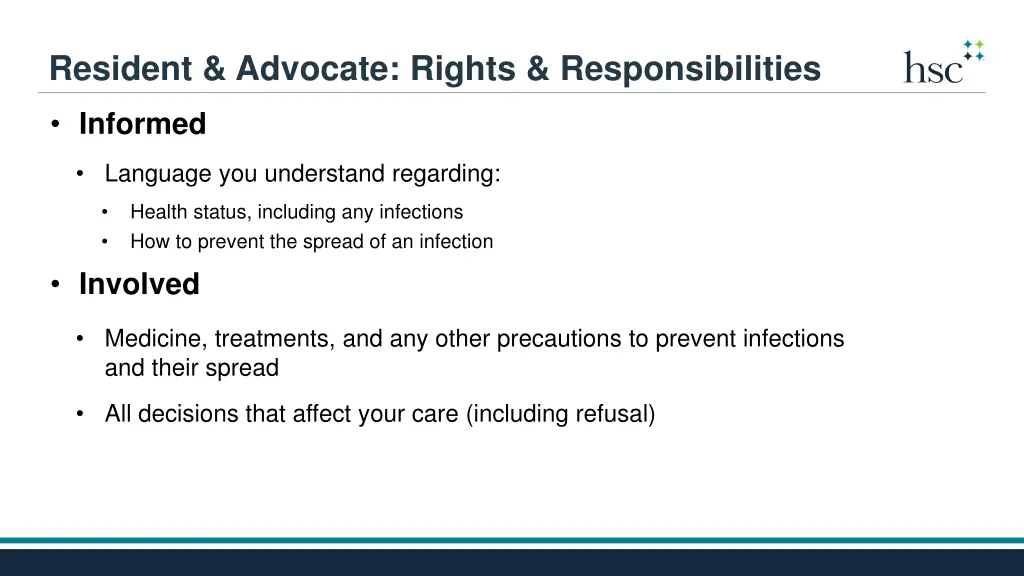 resident advocate rights responsibilities