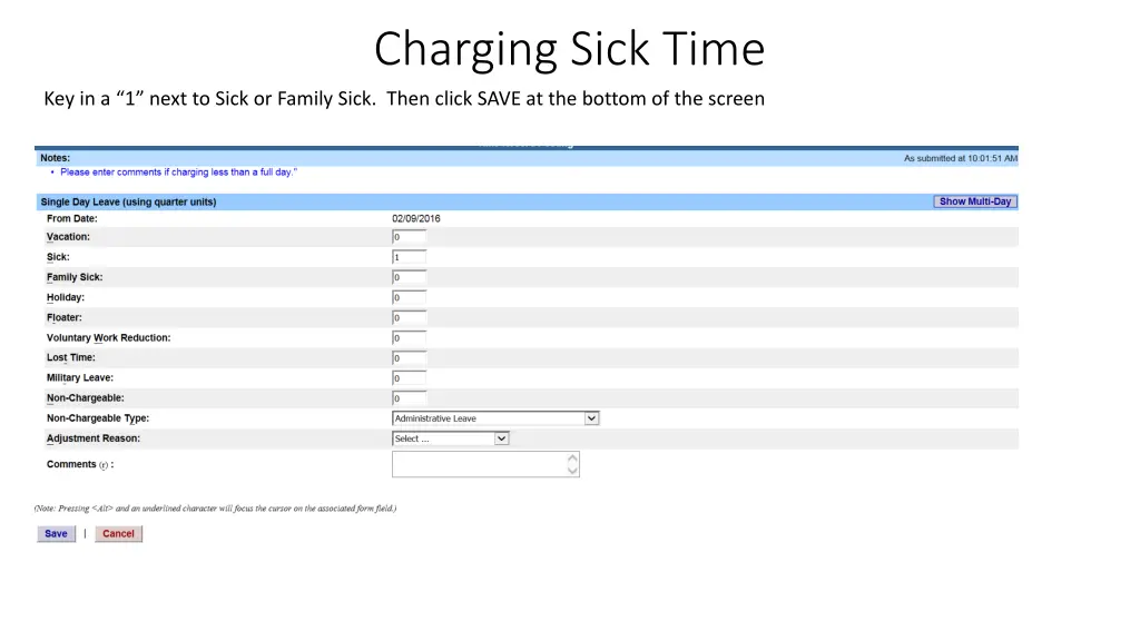 charging sick time 1