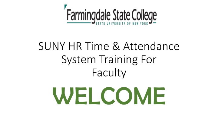 suny hr time attendance system training